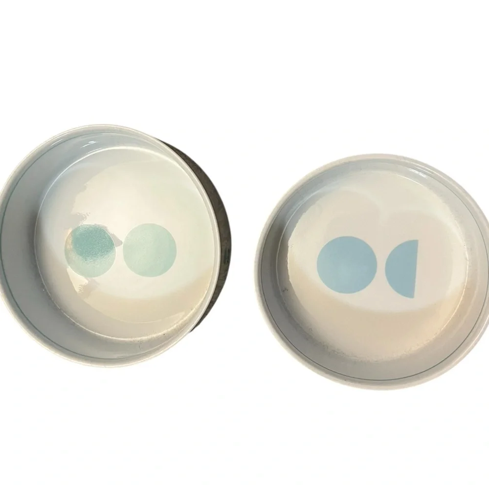 MESU Set of 6 Ceramic Nesting Measuring Cups  w/ Pie Fractions Visuals #math